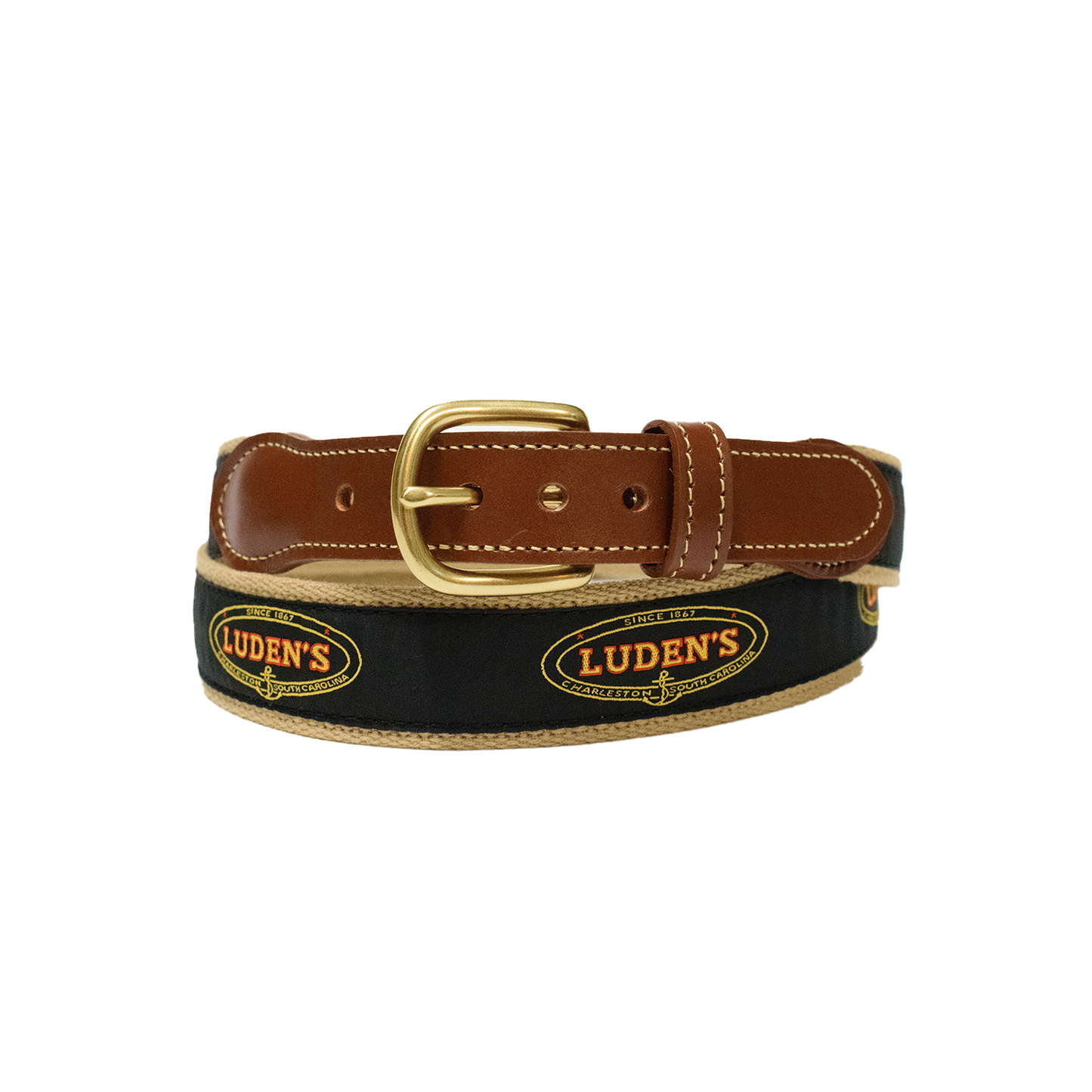 Luden's Classic Ribbon Belt - Khaki