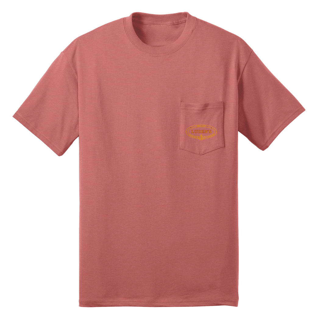 Luden's Pocket Tee - Light Red