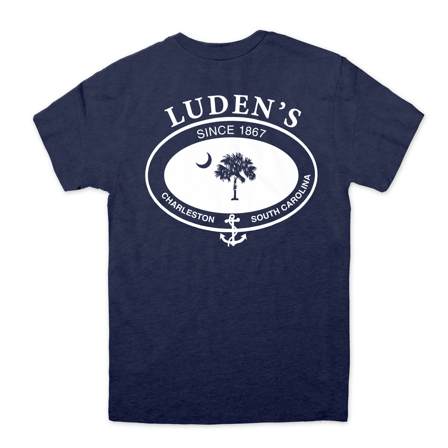 Luden's Classic Palmetto Pocket Tee - Navy