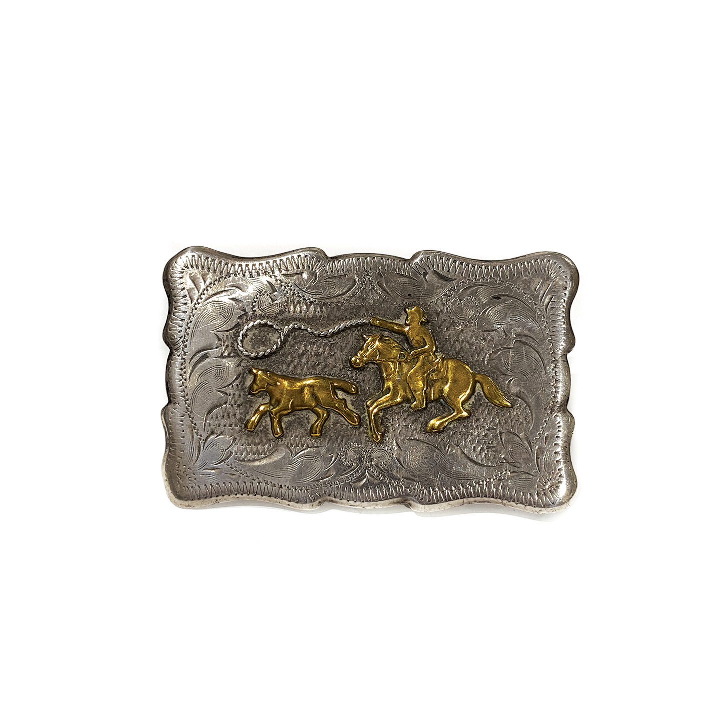 Vintage Cowboy Roping Buckle