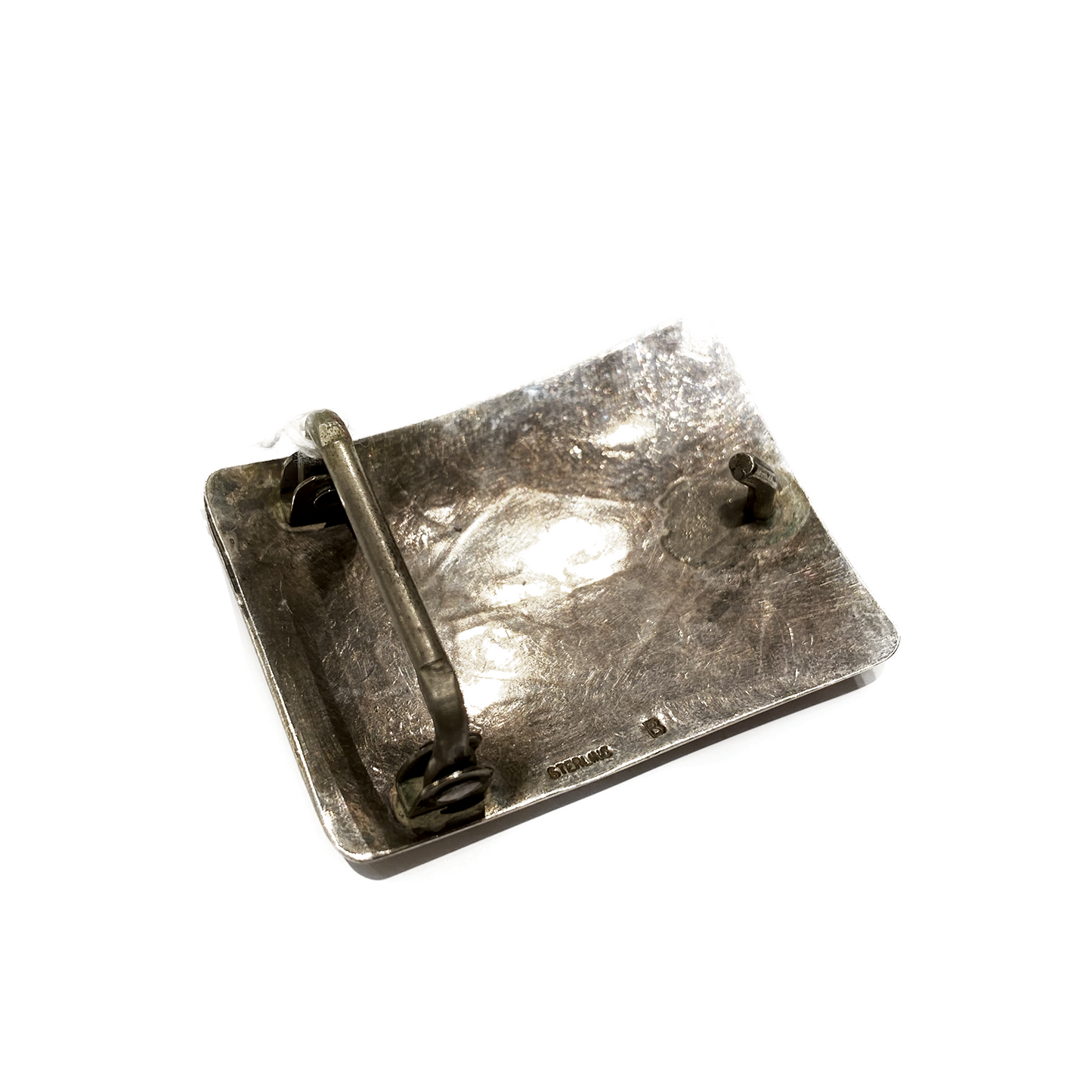 1" Vintage Sterling Silver Buckle