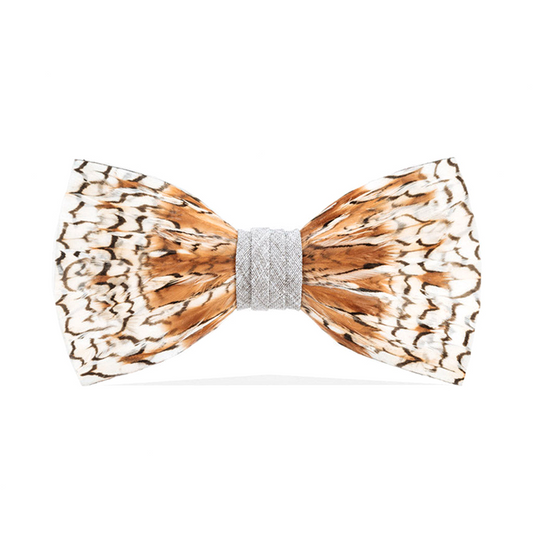 Grey Bobwhite Bow Tie