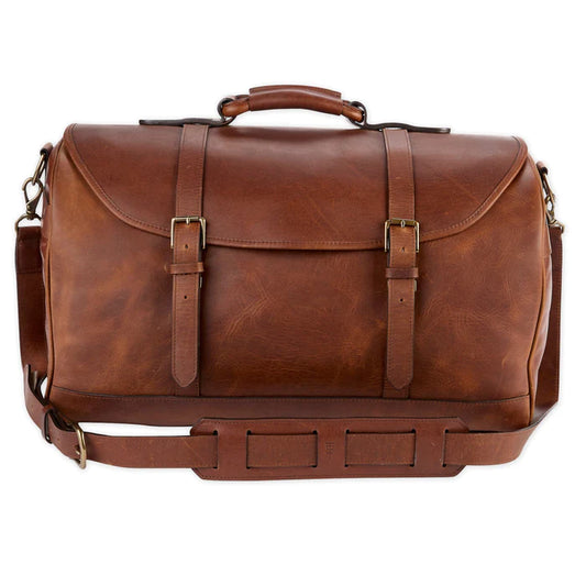 Leather Weekender Duffle Bag