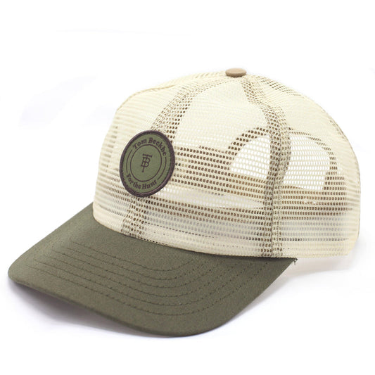 Beige Full Mesh Hat